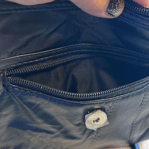 Leather patchwork, Crossbody Bag Vintage - Picture 5 of 6